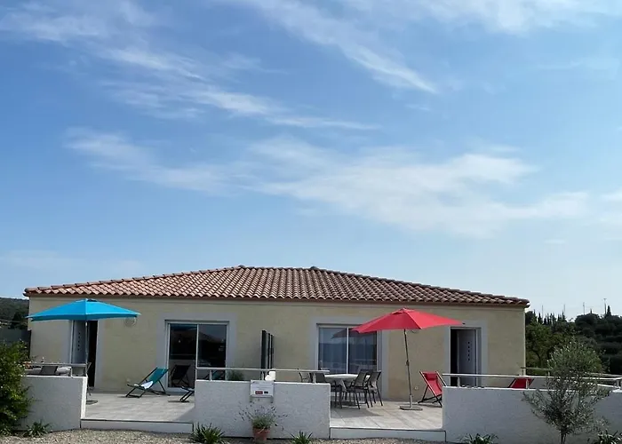 Nyaraló Val Des Bruyeres - 15mn Pezenas Avec Terrasse Et Cour Close - Parking Privatif Securise - Wifi Ftth Gratuit